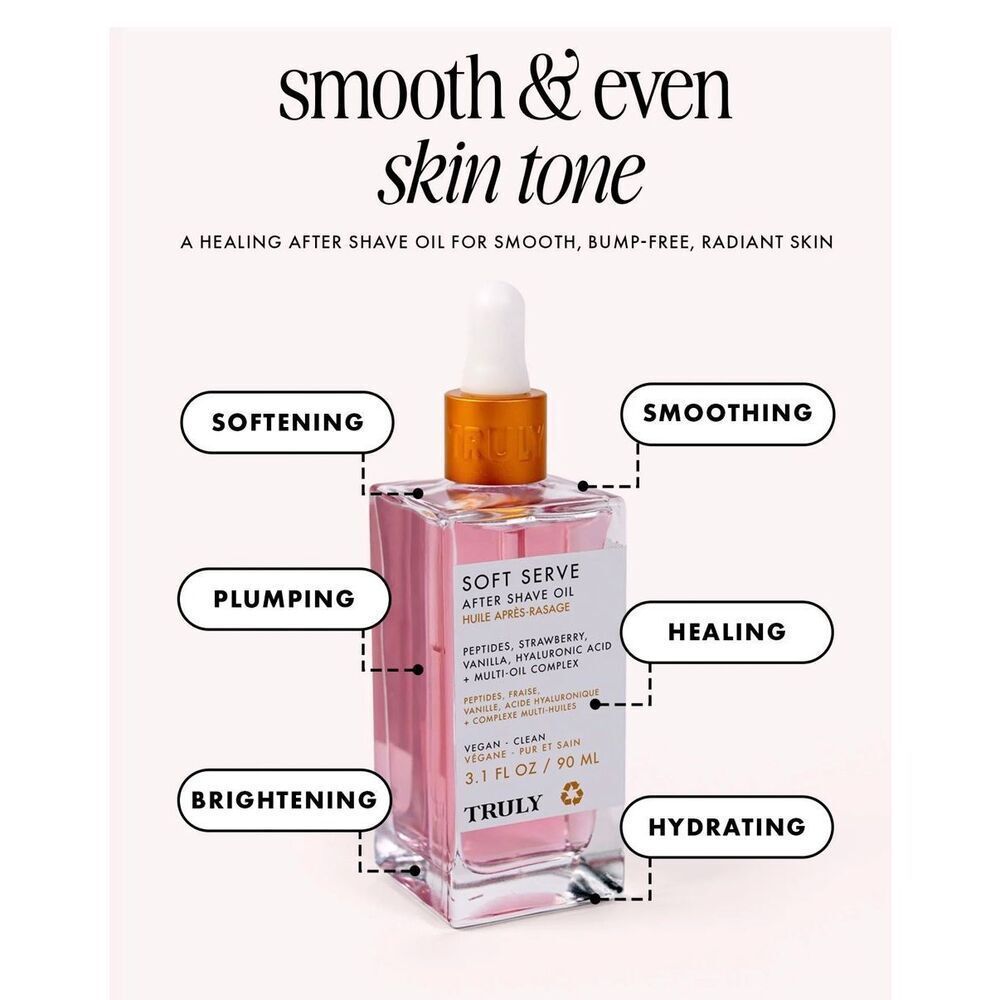 TRULY BEAUTY - NWT - Soft Serve After Shave Oil, 3.1 fl. oz. No Box - Picture 12 of 15